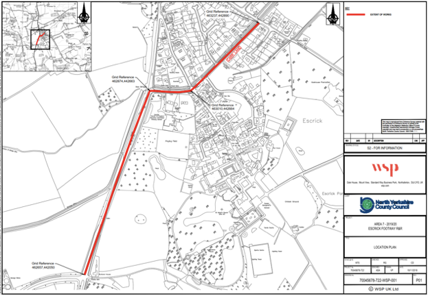 Map of planned works Map of planned works